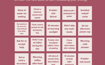 Mothers Energy BINGO!