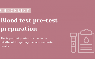 Blood Test Pre-test Preparation