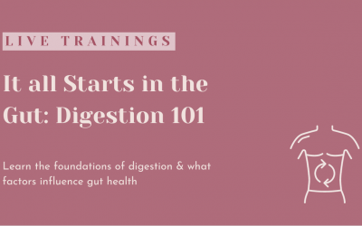 It all Starts in the Gut: Digestion 101