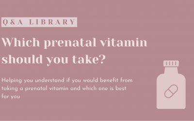 Should you be taking a prenatal vitamin?